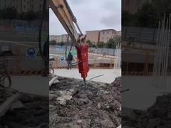 YTB100 النوع الأعلى / محطم هيدروليكي مثلث 100 شيزل ، بدلة 10-16 طن