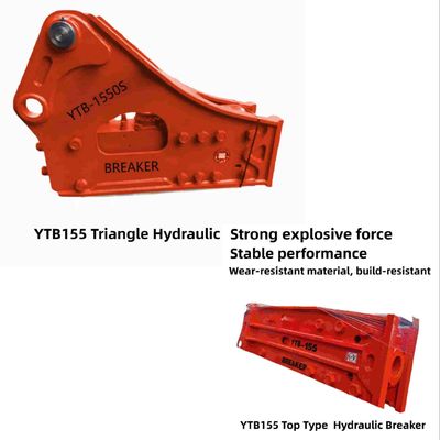 النوع الأعلى / مثلث المطرقة الهيدروليكية المطرقة YTB155 155 شيزل للتعدين