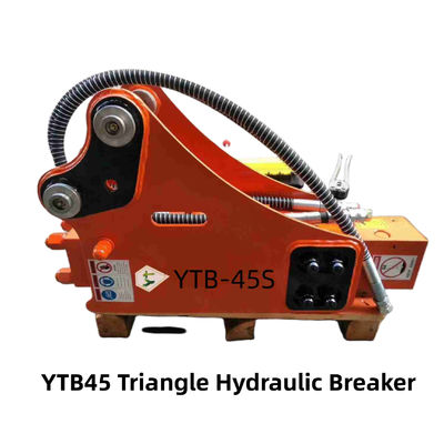 YTB45 نوع المثلث الكاسح الهيدروليكي مطرقة 45 ملابس الصلبة 1.2-3.0 طن