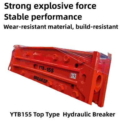 YTB155 النوع الأعلى المكسور الهيدروليكي مطرقة 155 ملابس الصفائح 28-35 طن