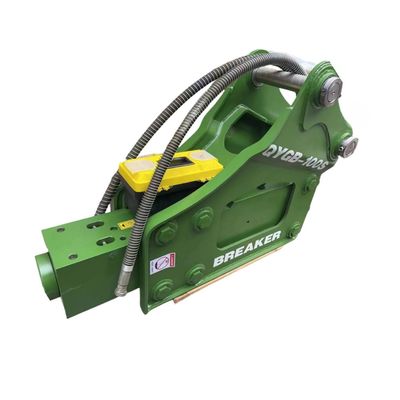 المطرقة الهيدروليكية المكسورة مثلث QYGB100 100MM شيزل للحفر 10-16 طن